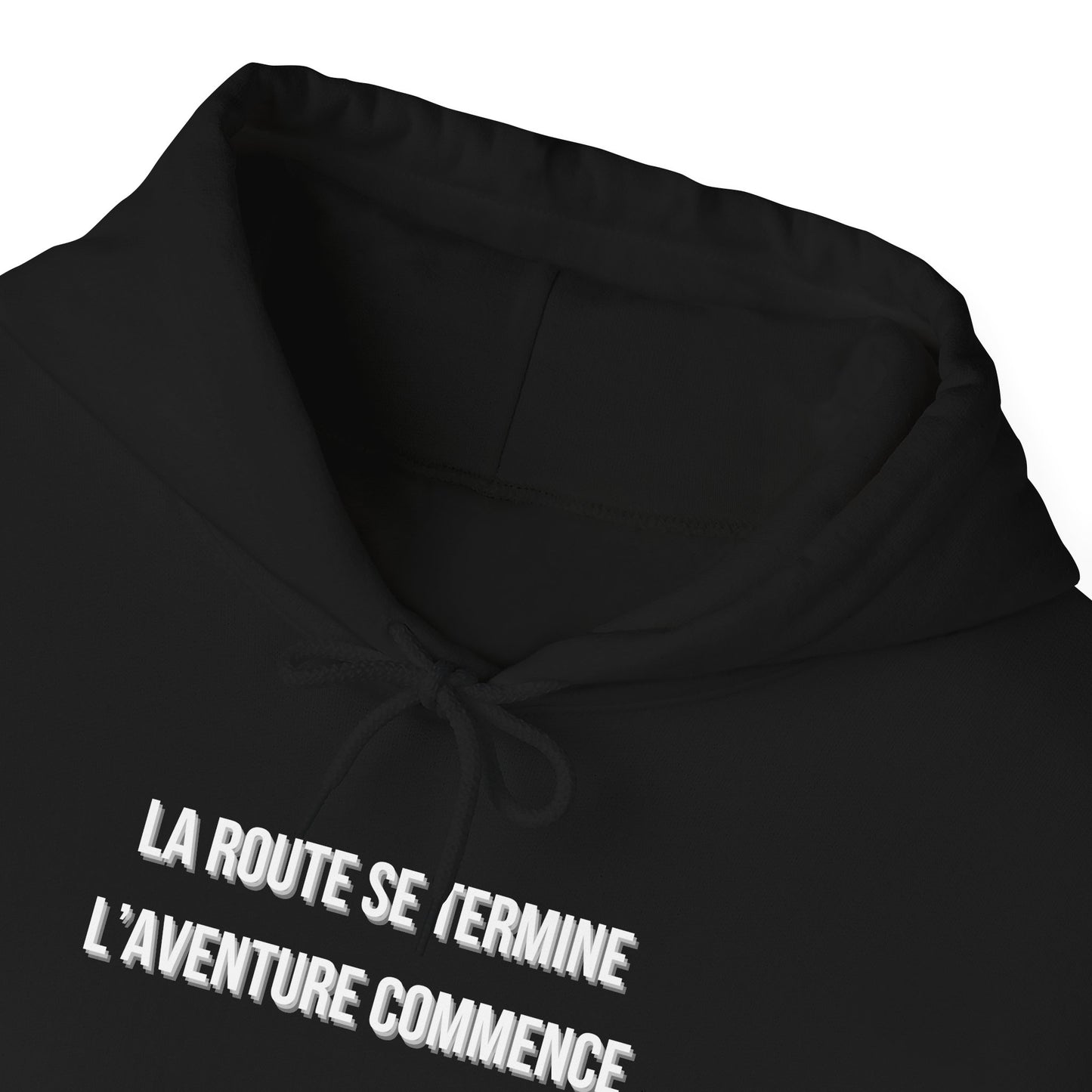 Hoodie - La route se termine l'aventure commence - JEEP